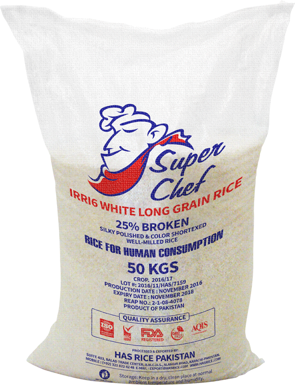 Pakistan White Rice, 5% Broken
